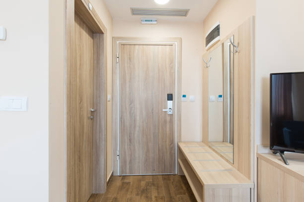 istock Hotel room entrance 1144681952