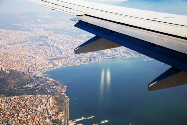 istock View Through an Airplane Window. Traveling By Air. 1144685899