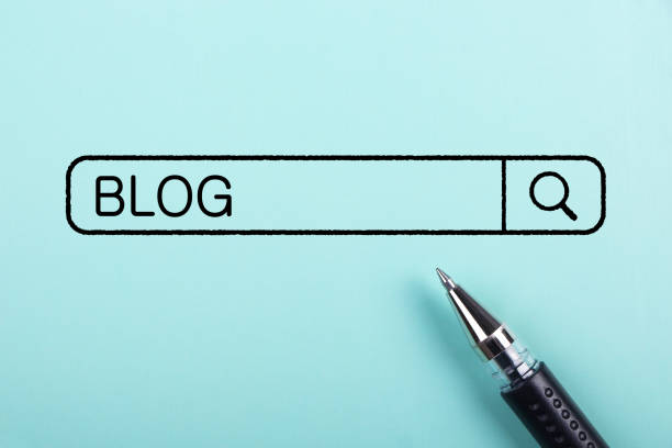 Concept Of Blog For The Business Use.