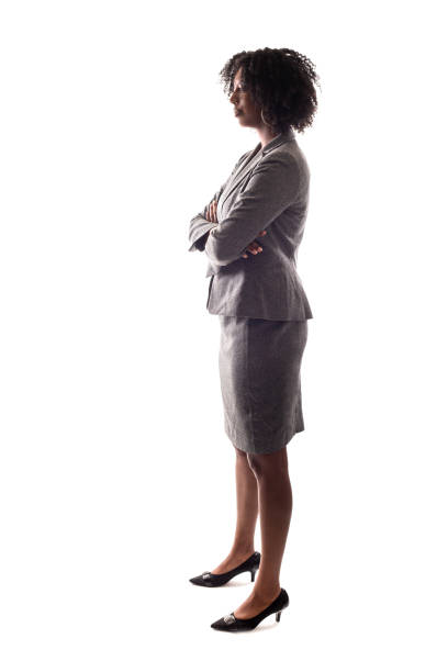 istock Black Businesswoman Side View 1144706697
