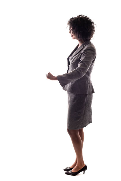 istock Black Businesswoman Posing Happy 1144706727
