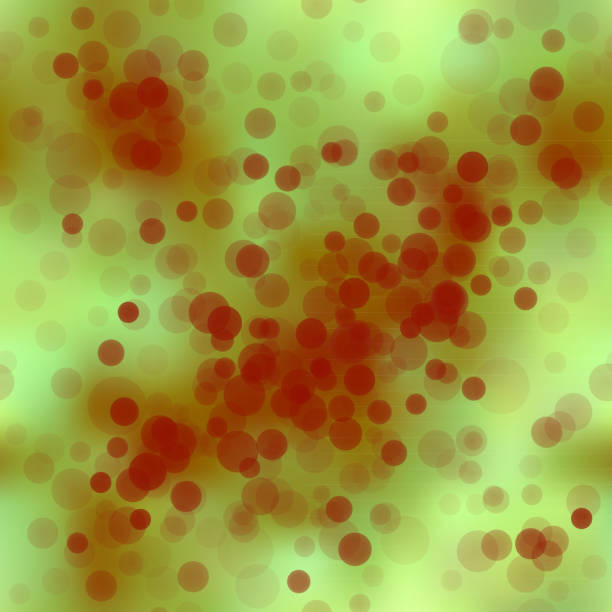 бактерии, бесшовные - bacterium magnification high scale magnification green stock illustrations