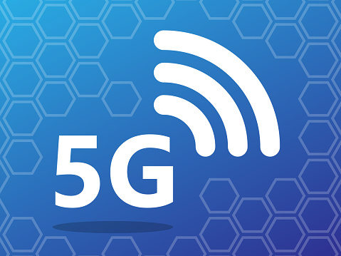Wifi Number 5g New Wireless Internet Wifi Connection Big Data Binary Code Flow ...