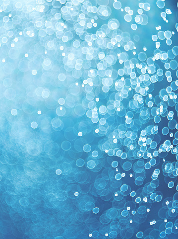 Abstract background with water bubble bokeh