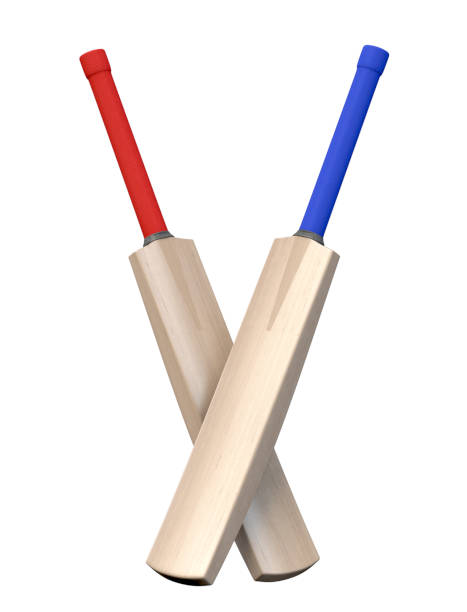 istock Criss Crossed Cricket Bats 1144714556