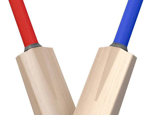 istock Criss Crossed Cricket Bats 1144714558
