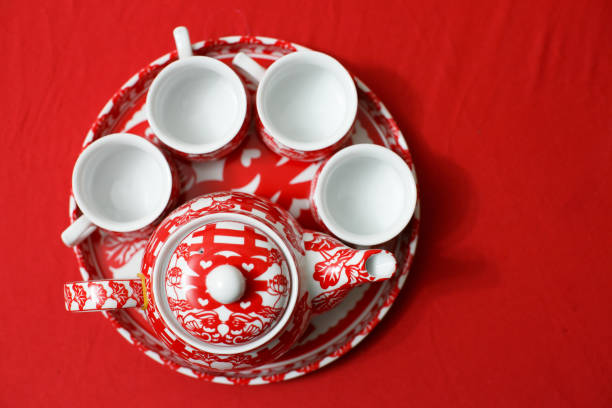 istock Chinese teapot for wedding tea ceremony 1144716433