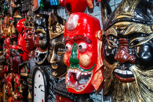 istock Colorful mask in the shop 1144717272