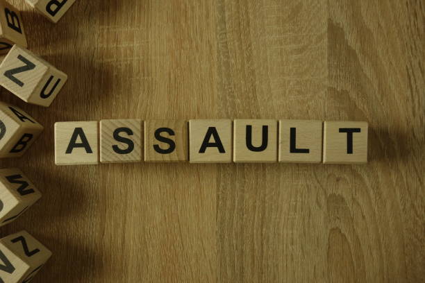 istock Assault word from wooden blocks 1144718070