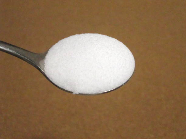 spoon and flour - sugar spoon salt teaspoon imagens e fotografias de stock