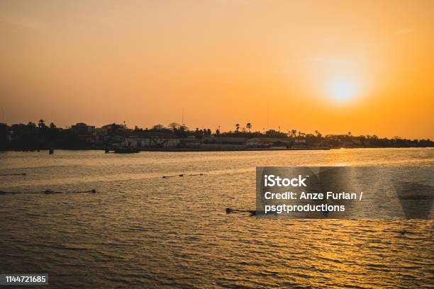Sunset In Ziguinchor Stock Photo - Download Image Now - Beach, Casamance, Senegal