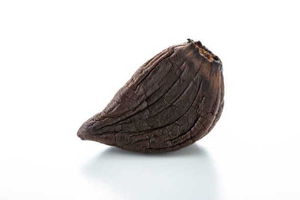 istock Black garlic, garlic fermented healthy food 1144725510