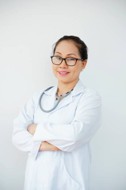 istock Portrait of confident experienced doctor 1144726901