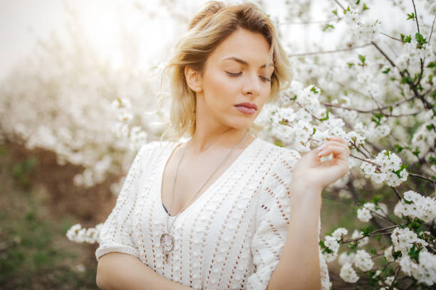 istock Daydreaming in blooming nature 1144730965
