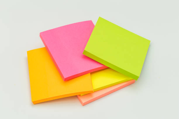 istock set of colour  paper stick note on a white background - Image 1144731963