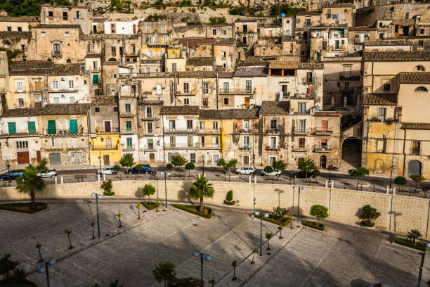 View of Ragusa Ibla at dawn