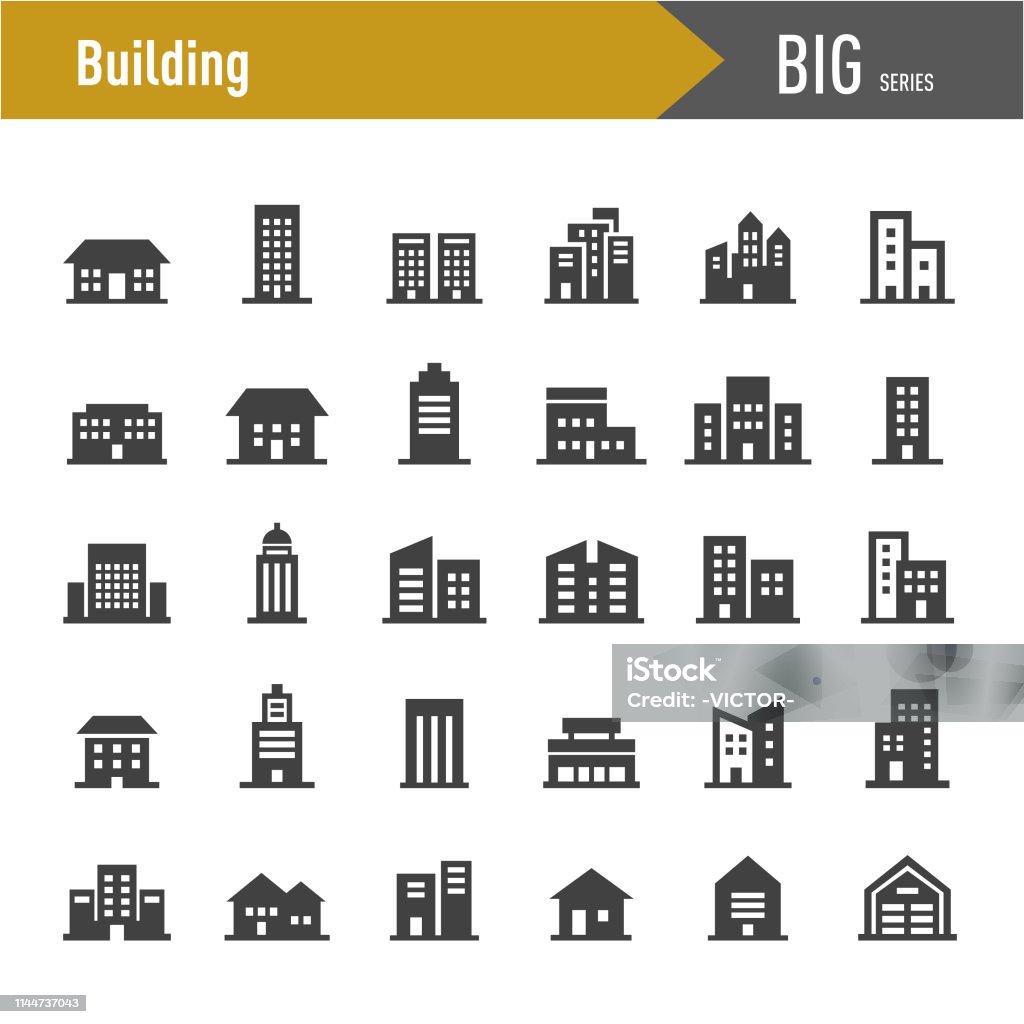 Ikony budowania - Big Series - Grafika wektorowa royalty-free (Ikona)