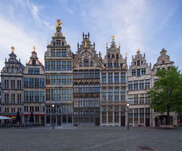 istock guild houses at Grote Markt square in Antwerp, Belgium 1144739938