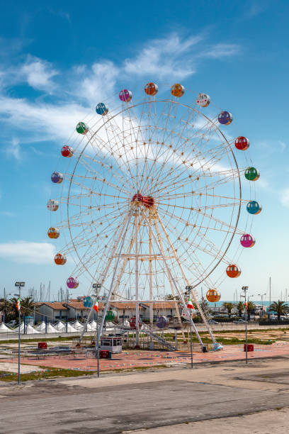 Ferris wheel near the beach in Pescara city, Abruzzo region, Italy