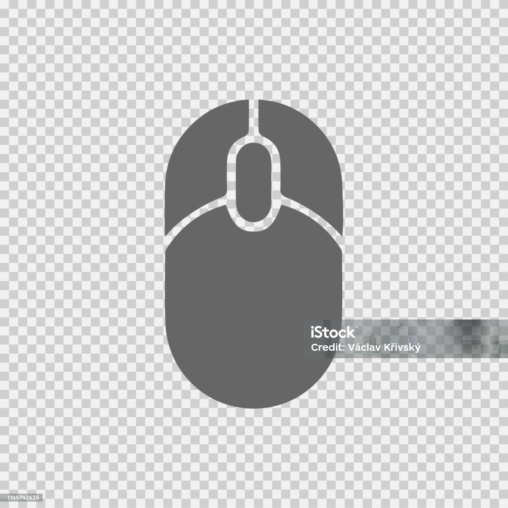 Computer Mouse Vector Icon Eps 10 On Transparent Background Stock  Illustration - Download Image Now - iStock