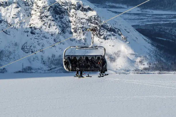 closed ski gondola