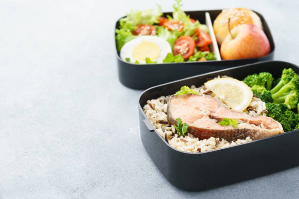 istock Lunch boxes with food ready to go for work or school. 1144747796
