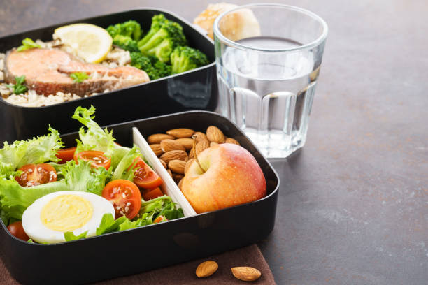 istock Lunch boxes with food ready to go for work or school. 1144750211