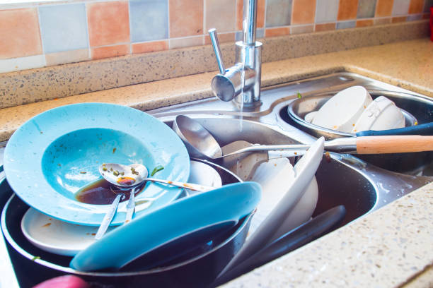 istock Dirty dishes in the sink 1144756719
