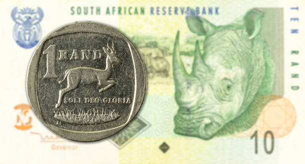 istock 1 rand coin against 10 south african rand bank note obverse 1144763130