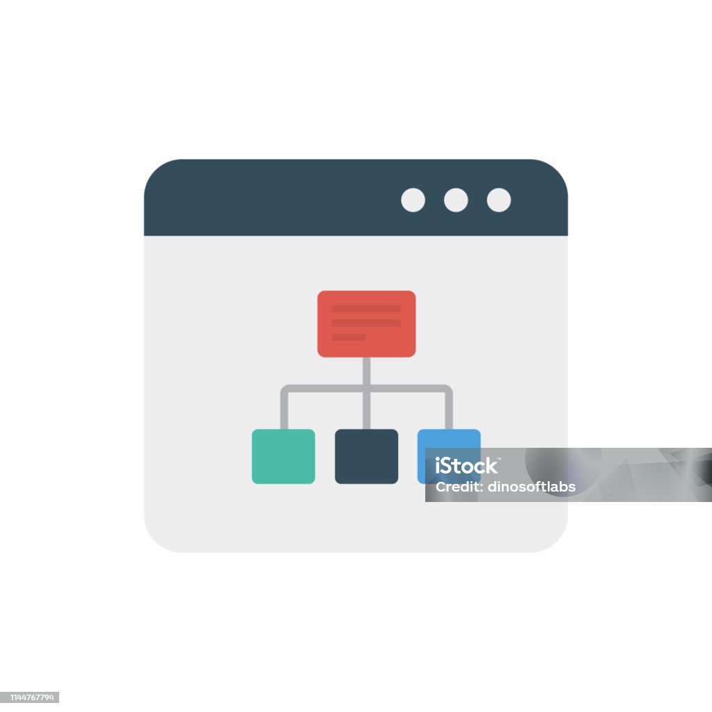 Hierarchy Chart Web Page Stock Illustration Download Image Now