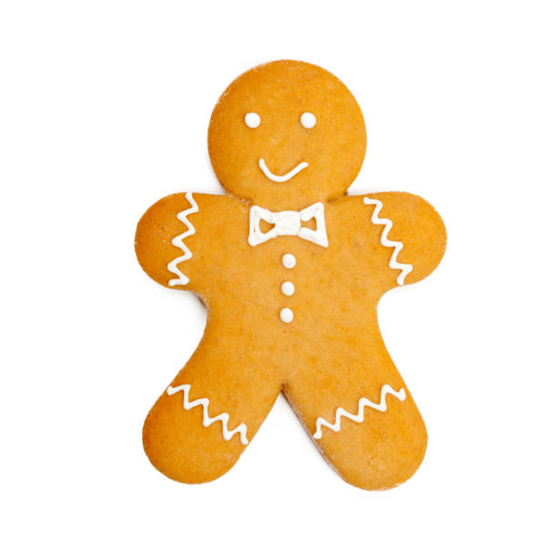 istock Christmas homemade gingerbread cookie on white 1144771656
