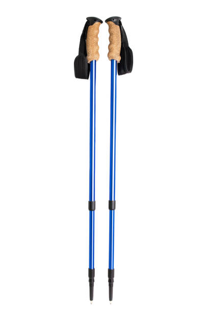 istock Nordic walking sticks isolated on white background. Recreation equipment concept 1144772529