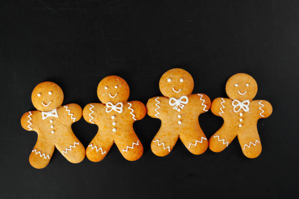 istock Christmas homemade gingerbread man cookies 1144773294