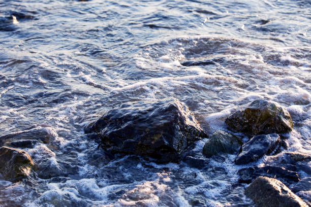 istock Waves Over Rocky Sea 1144778654