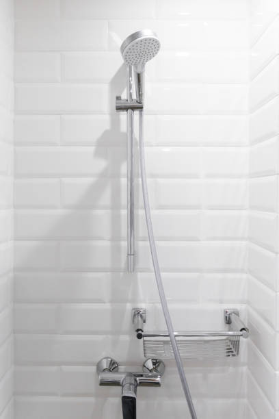istock Detail of modern ceiling shower 1144780978