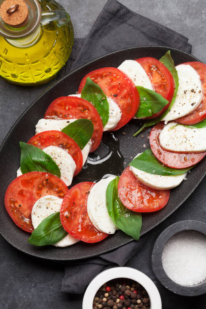 istock Delicious italian caprese salad 1144781013