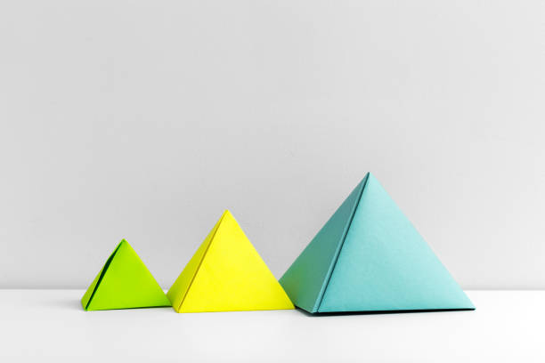 istock Abstract colorful geometrical background close up soft focus 1144782548