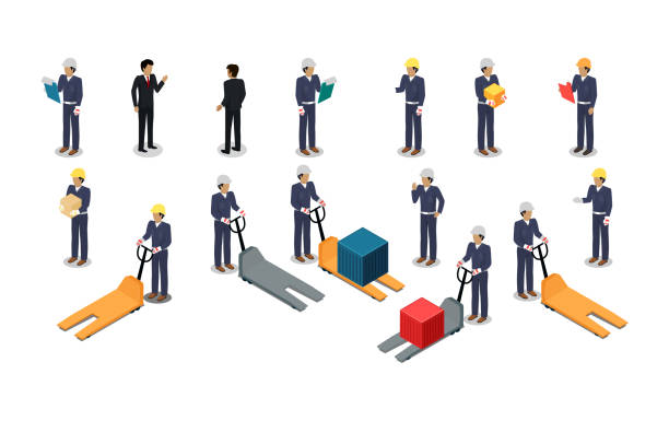 220+ Group Of Employees In Warehouse Stock Illustrations, Royalty-Free