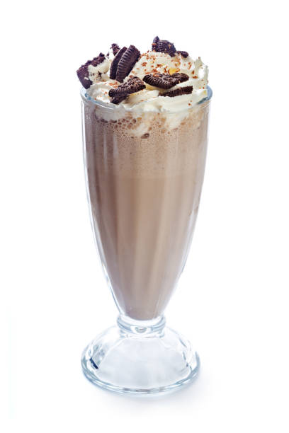 istock Milk shake cocktail isolated on white background 1144783223