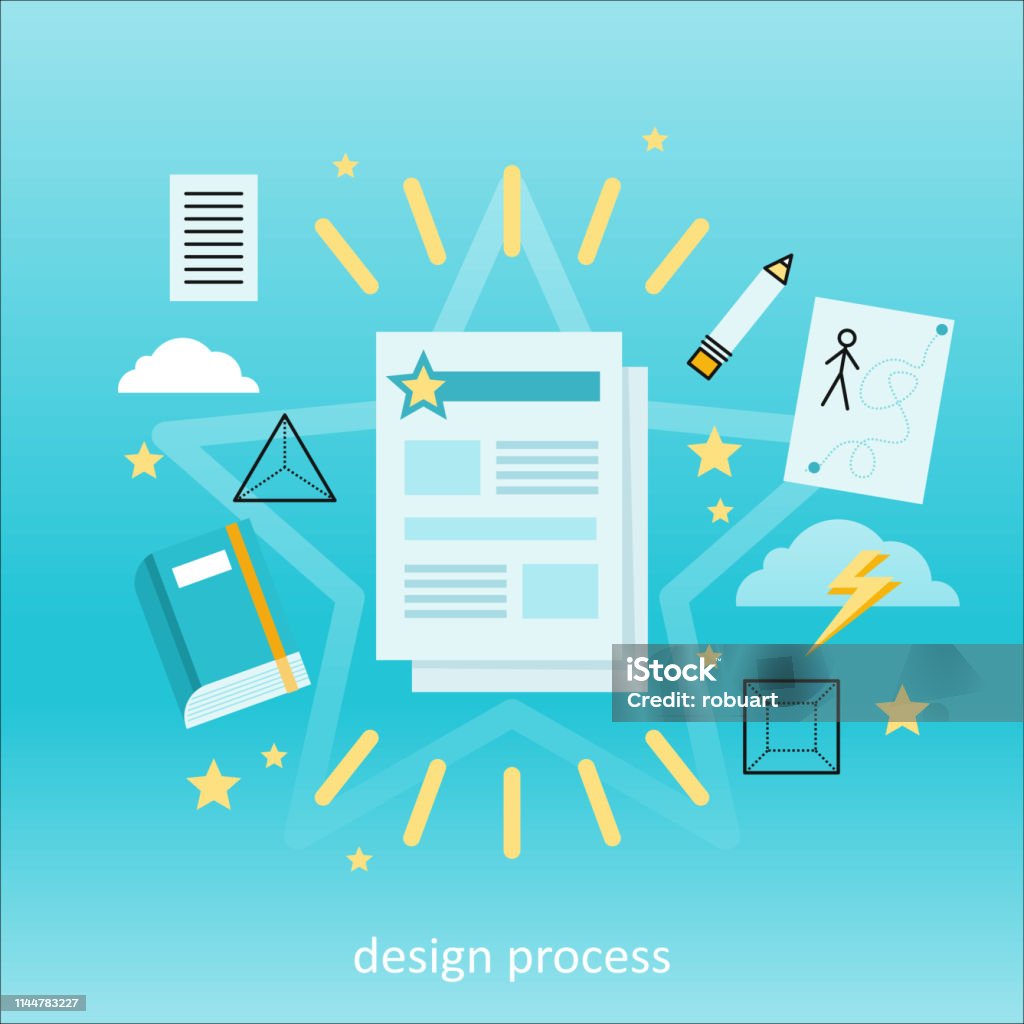 Design Process Stock Image Design Process Concept Stock Illustration - Download Image Now ...