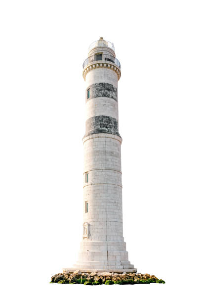 Lighthouse isolated on white background
