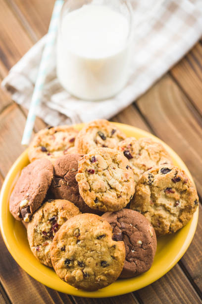 istock Sweet cookies with raisins. 1144785955