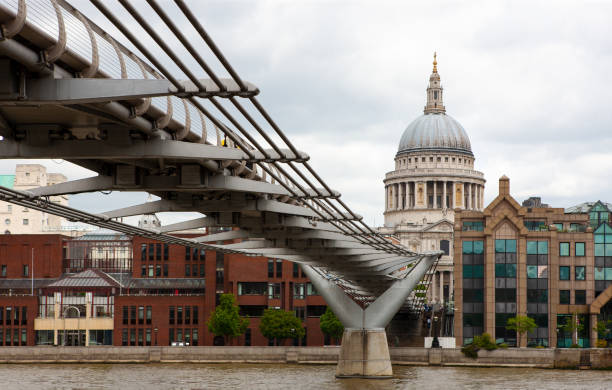 istock Millennium Bridge across River Thames, London, England 1144787325