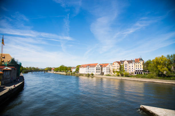 istock View from the stone bridge in Regensburg. Stone bridge 1144787364