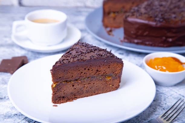 istock Cake Saher. Traditional Austrian chocolate dessert. 1144787654