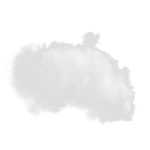 istock Light smoke isolated on a white background 1144788739