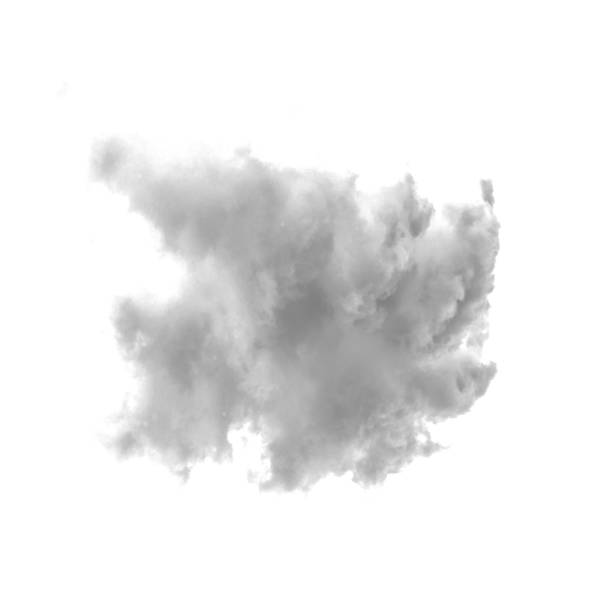 Cloud isolated on a white background stock photo