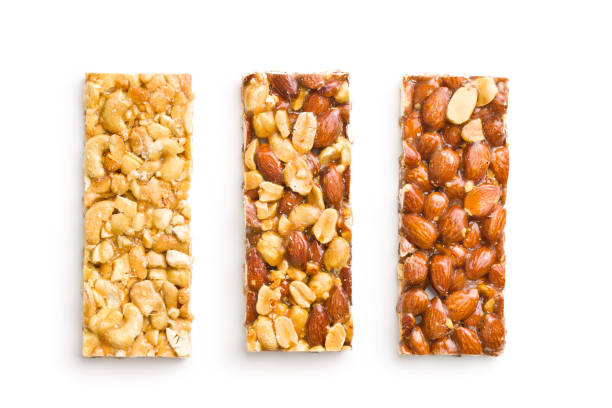 istock Sweet nut bars with honey. 1144789268