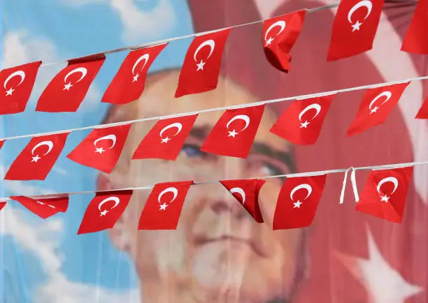 Turkish Flags and Ataturk