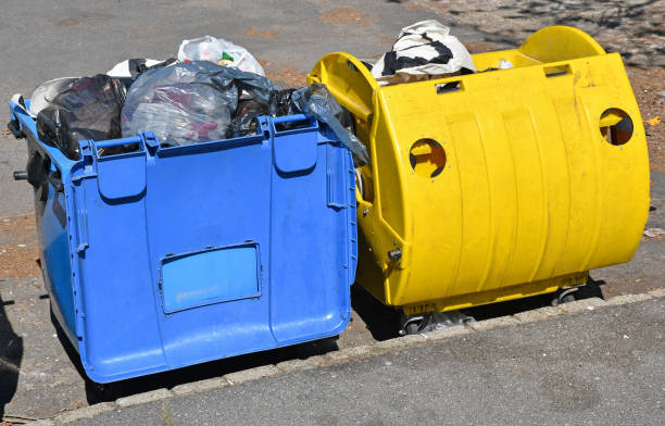 istock Large garbage cans on the street for selective collecting 1144791706